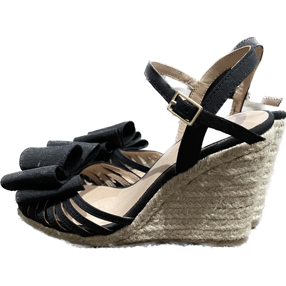 KATE SPADE Biana Bow Platform Wedges Espadrille-style Heels US Women Size 5.5